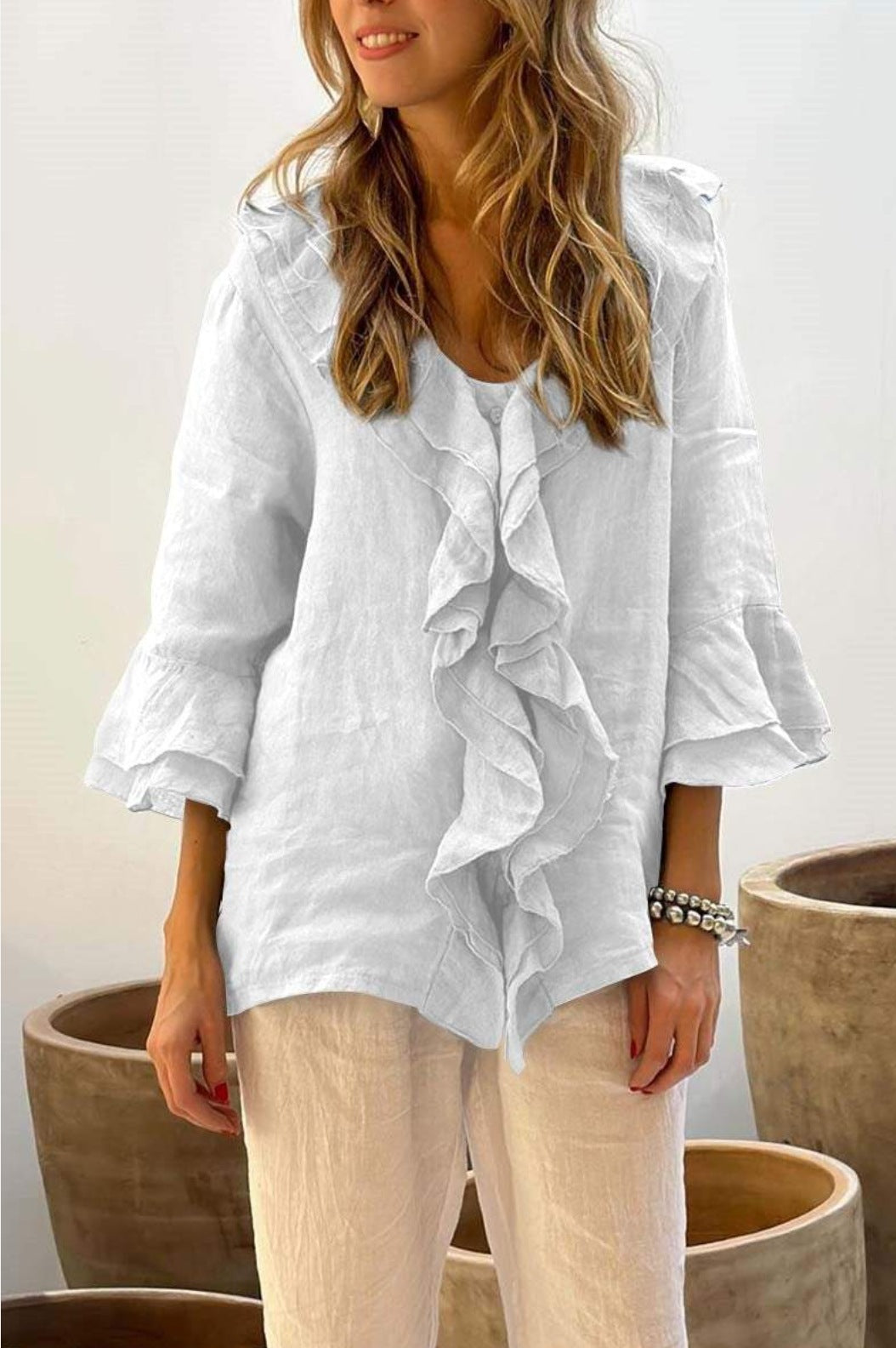 Carlota | Camisa con volantes