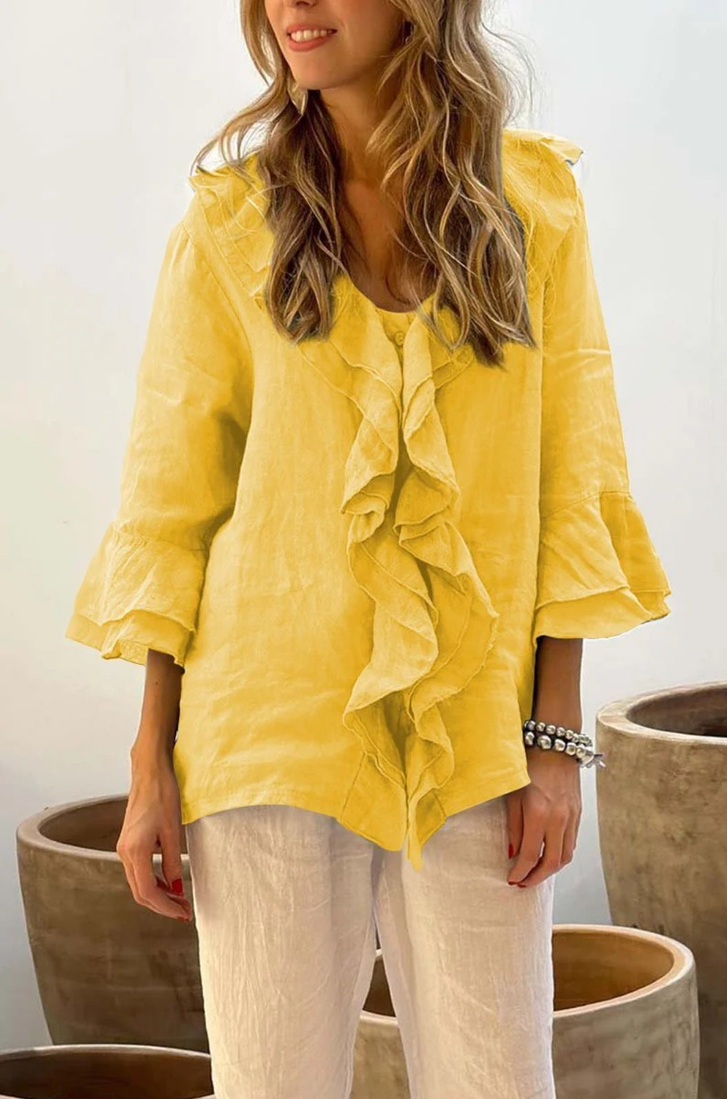 Carlota | Camisa con volantes