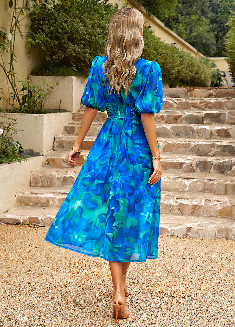 Tefa - Vestido midi estampado