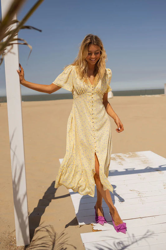 DIANA™ - EL VESTIDO MIDI FLORAL DE VERANO