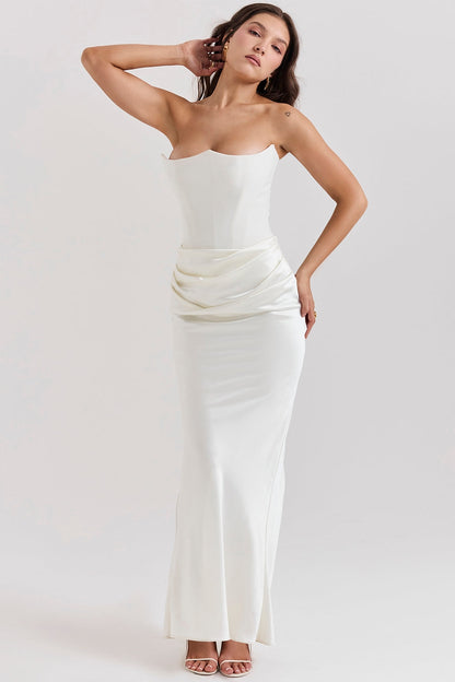Nina | Vestido largo de satén