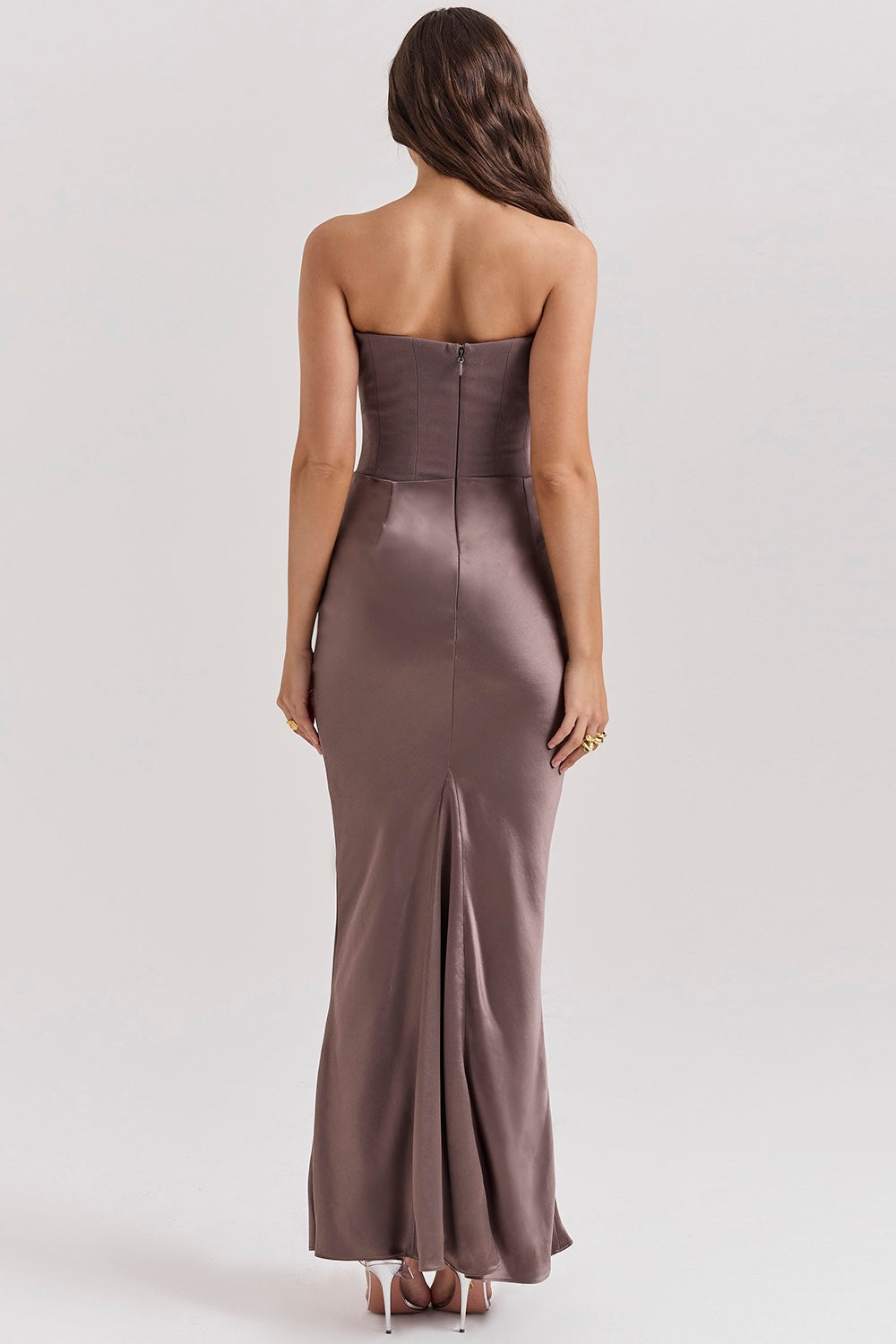 Nina | Vestido largo de satén