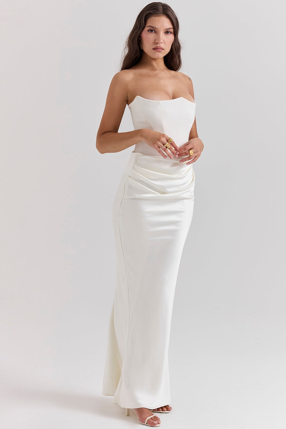 Nina | Vestido largo de satén
