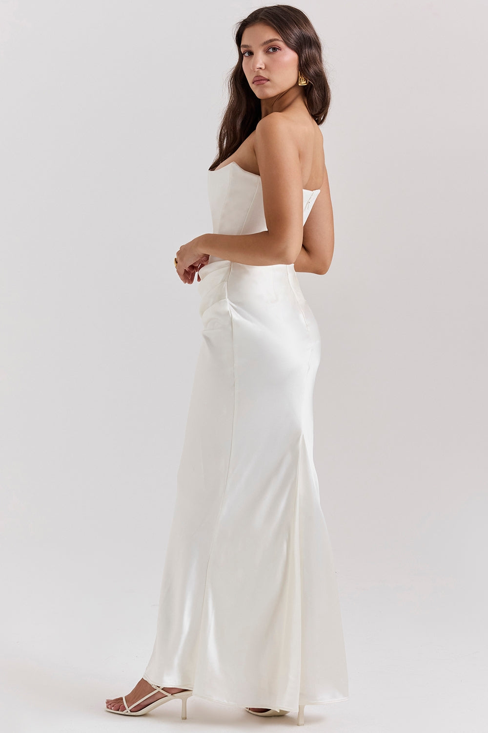 Nina | Vestido largo de satén