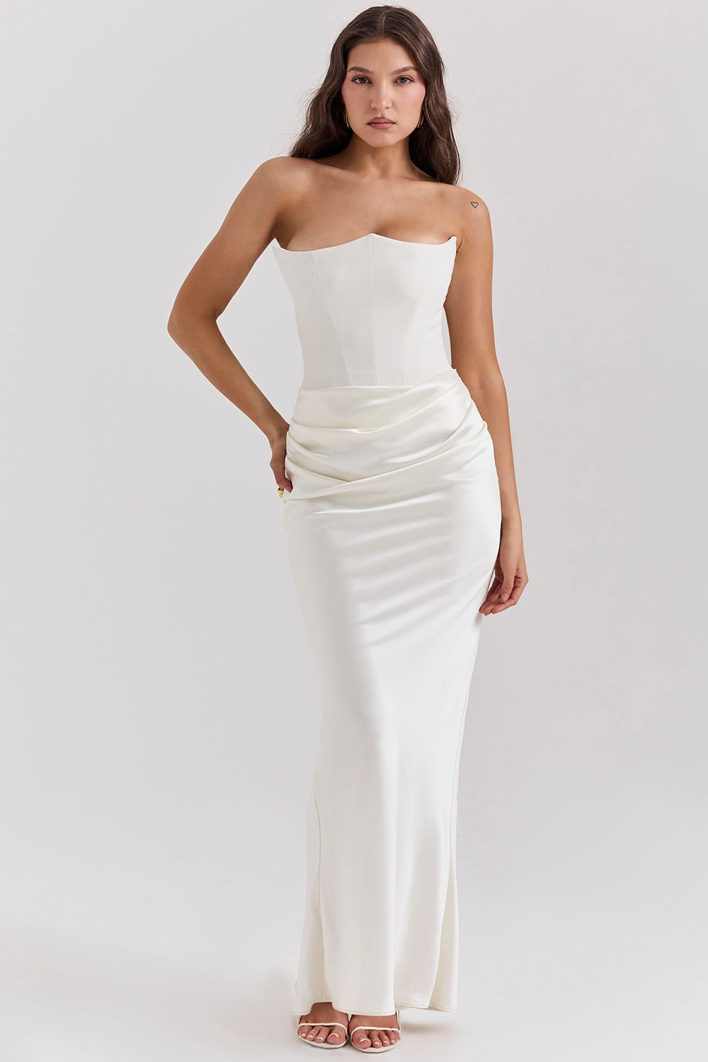 Nina | Vestido largo de satén
