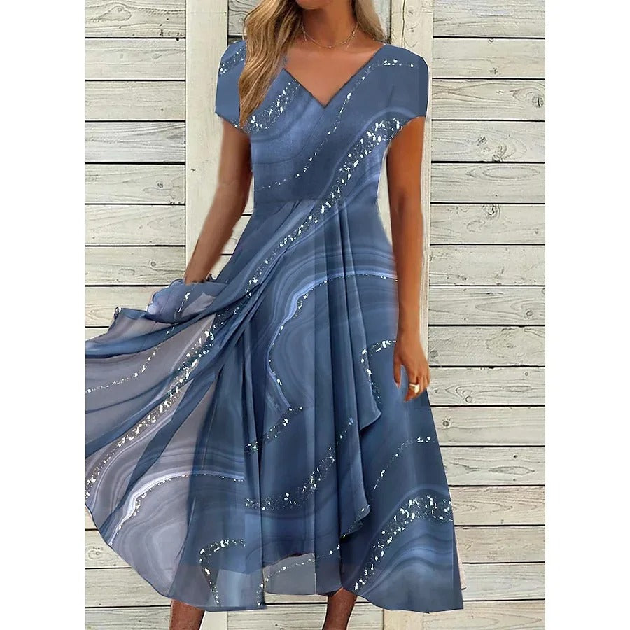 Naomi - Vestido Midi con Escote en V