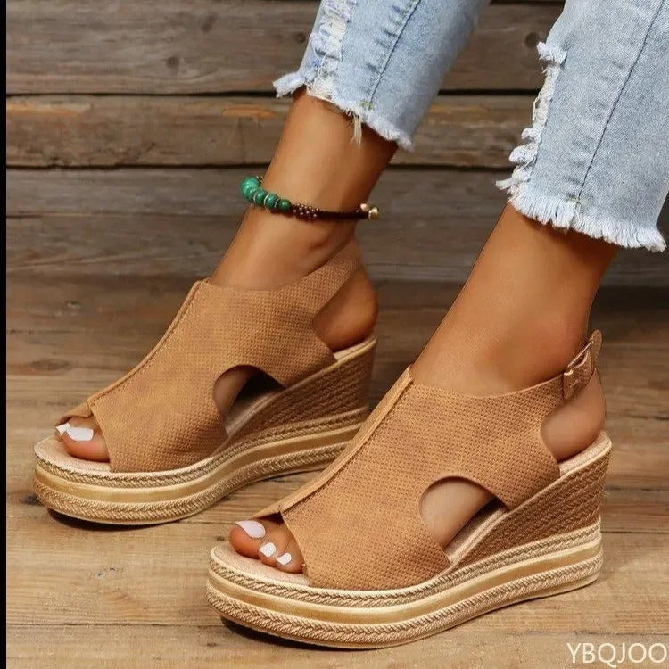 Maria| Orthopedische Sandalen met Sleehak