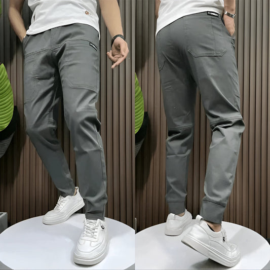 Tomasso - Pantalones cargo elásticos