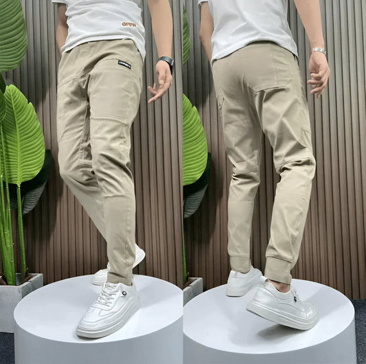 Tomasso - Pantalones cargo elásticos