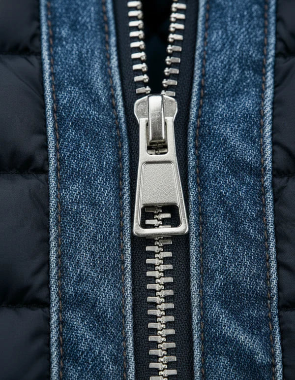 CHAQUETA DENIM HÍBRIDA ACOLCHADA