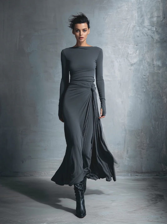 BIANCA™ | Vestido Drapado Premium