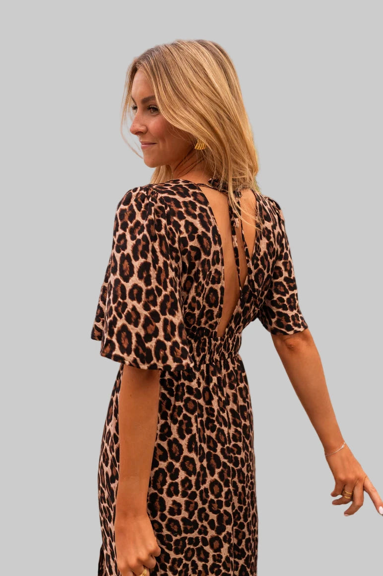 EMILIA™ | EL VESTIDO LARGO DE LEOPARDO