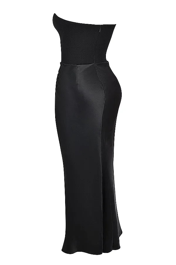 Nina | Vestido largo de satén