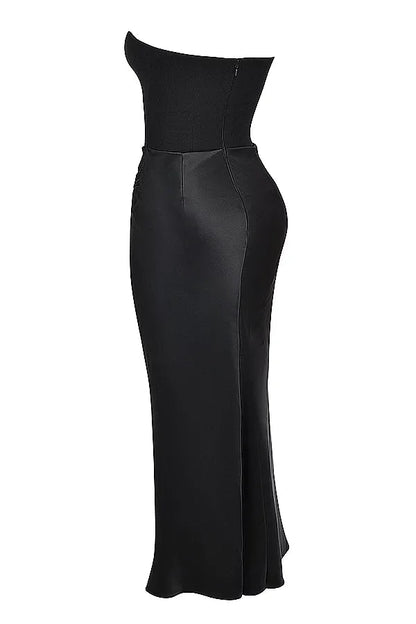 Nina | Vestido largo de satén