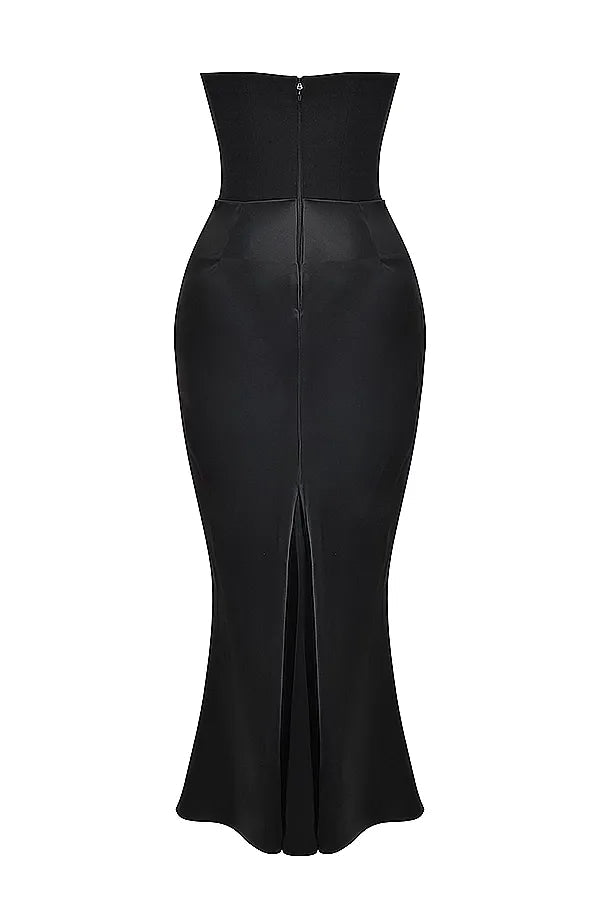 Nina | Vestido largo de satén
