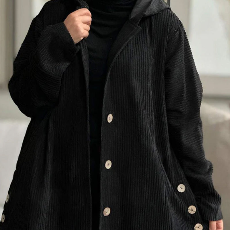 MARTA | CHAQUETA DE PANA CON CAPUCHA
