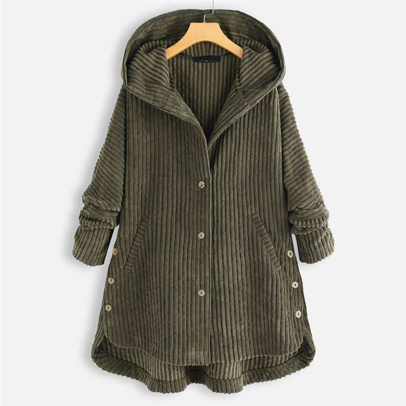 MARTA | CHAQUETA DE PANA CON CAPUCHA
