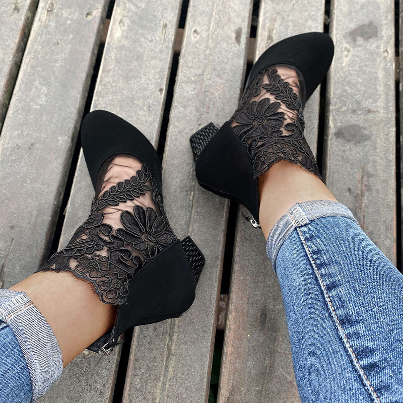 VICTORIA - BOTINES ENCAJE
