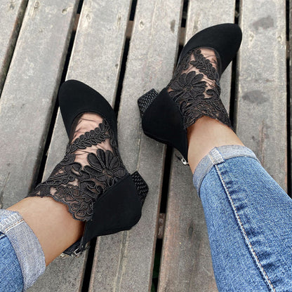 VICTORIA - BOTINES ENCAJE