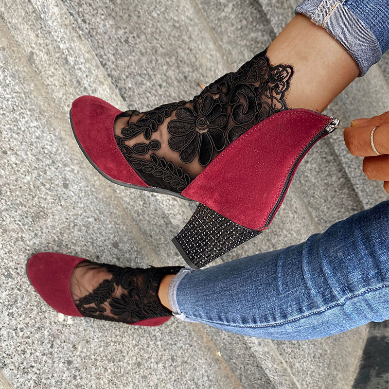 VICTORIA - BOTINES ENCAJE