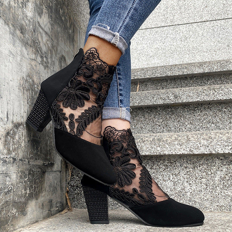 VICTORIA - BOTINES ENCAJE