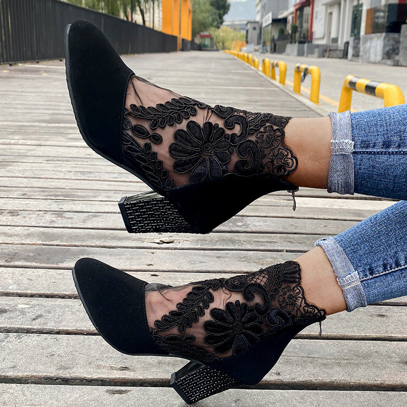 VICTORIA - BOTINES ENCAJE