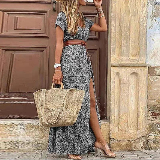 Aafke™ - Maxi Ibiza Jurk - Inclusief riem