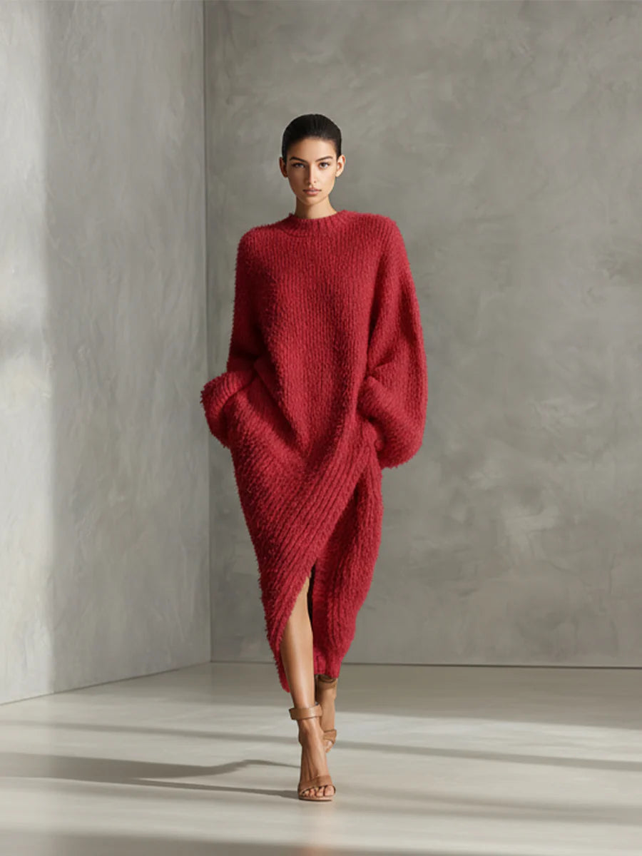LORENA™ | Vestido Textura Soft Luxe