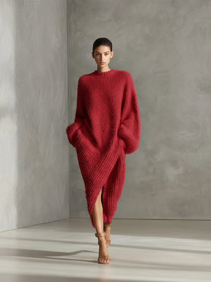LORENA™ | Vestido Textura Soft Luxe