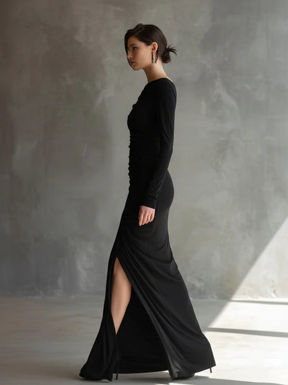 ALYSSA™ | Vestido Largo Asimétrico Esculpido