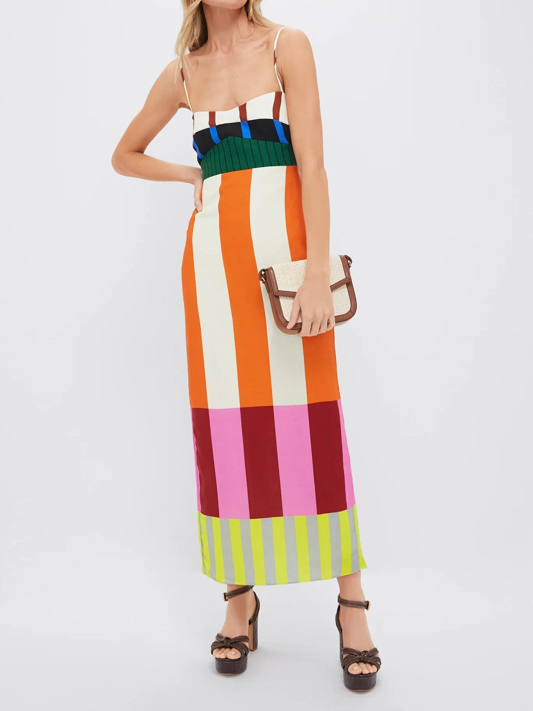 MURIEL - VESTIDO LARGO MULTICOLOR