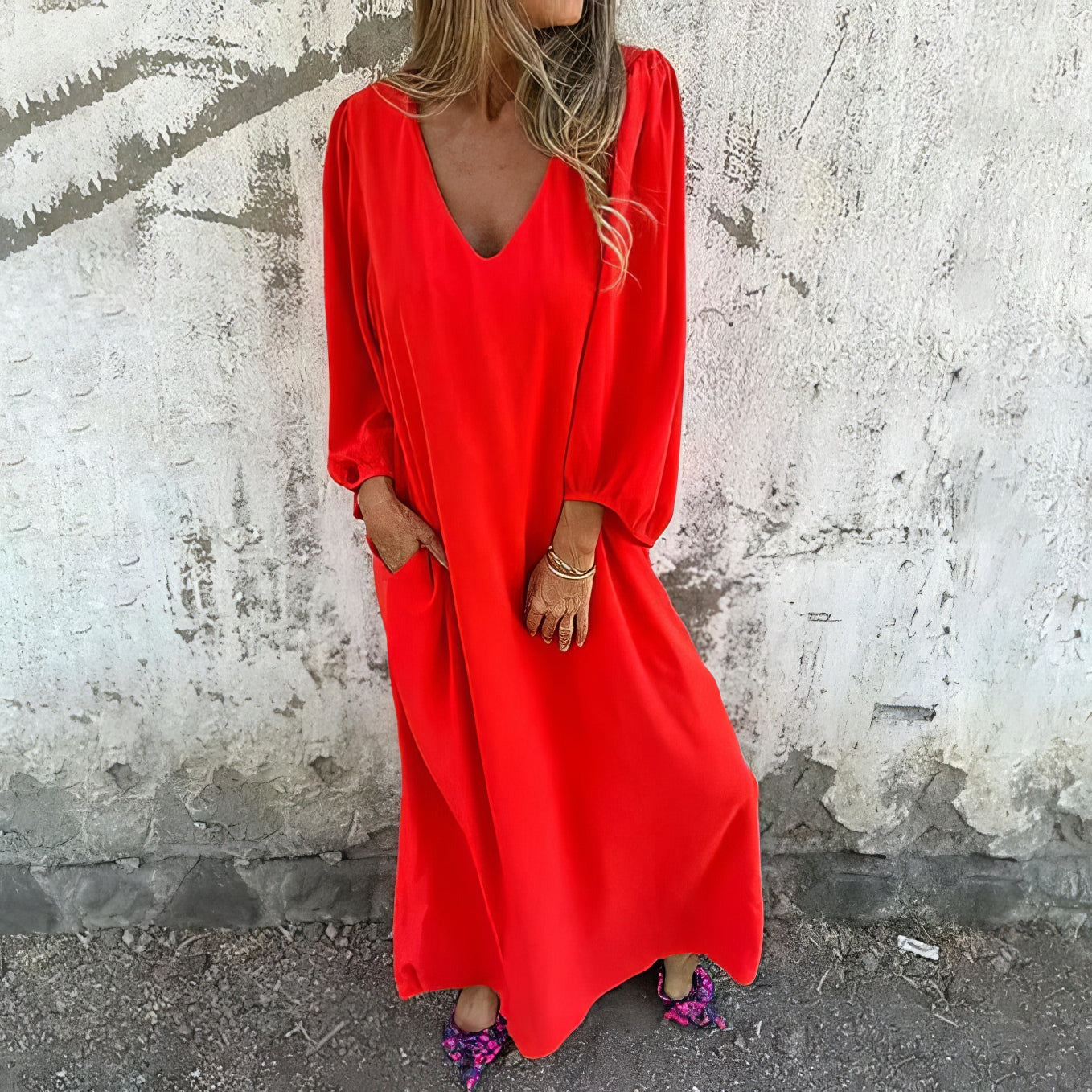 Nadia - Vestido largo estilo boho